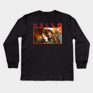 HELLO! Doctor Who Kids Long Sleeve T-Shirt